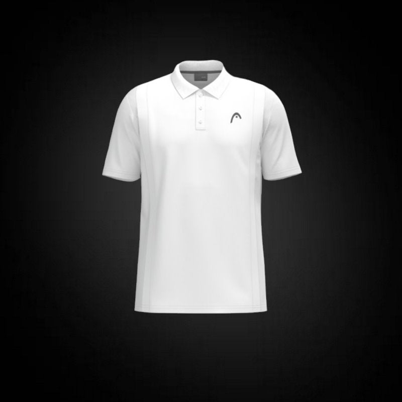 Head Club 25 Tech Polo Shirt Men Weiss