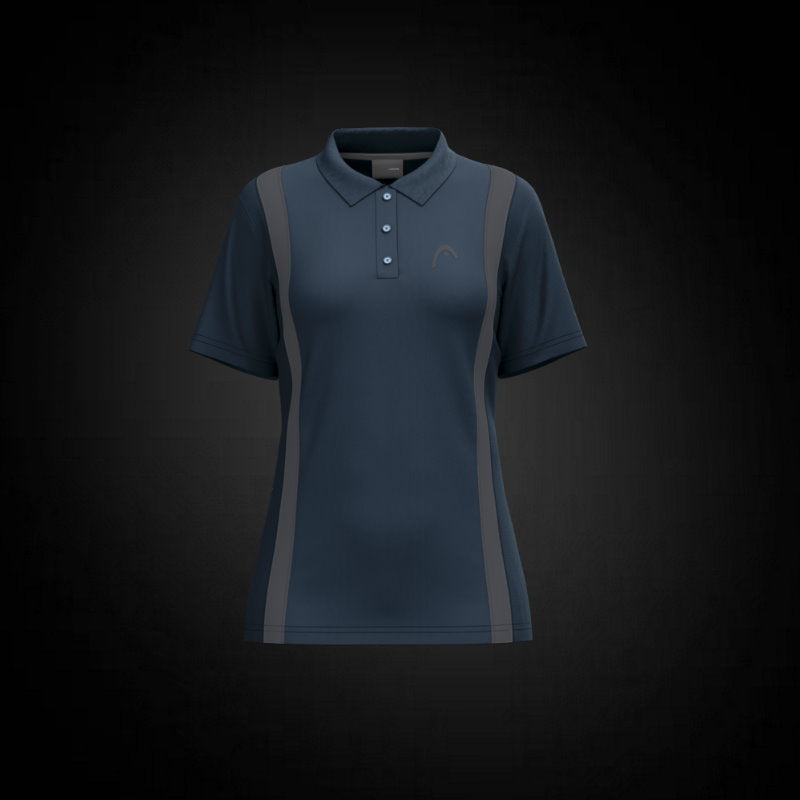 Head Club 25 Tech Polo Shirt Women Navy