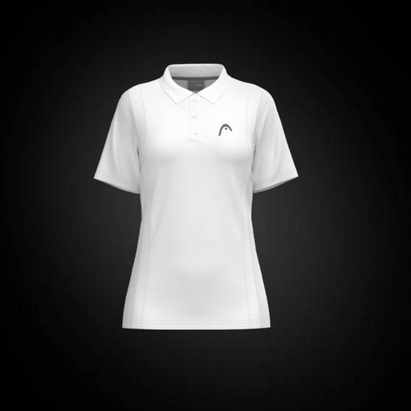 Head Club 25 Tech Polo Shirt Women Weiss